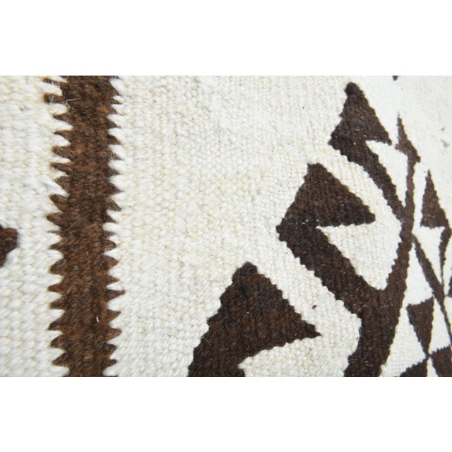 1970s Turkish Oushak Handmade Wool Cotton Beige Runner Rug For Sale - Image 4 of 11
