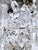 Vintage Brass Crystal Waterfall Chandelier With Cascading Faceted Drops For Sale - Image 4 of 11