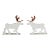 English Salvaged Metal Moose Reindeer, a Pair For Sale