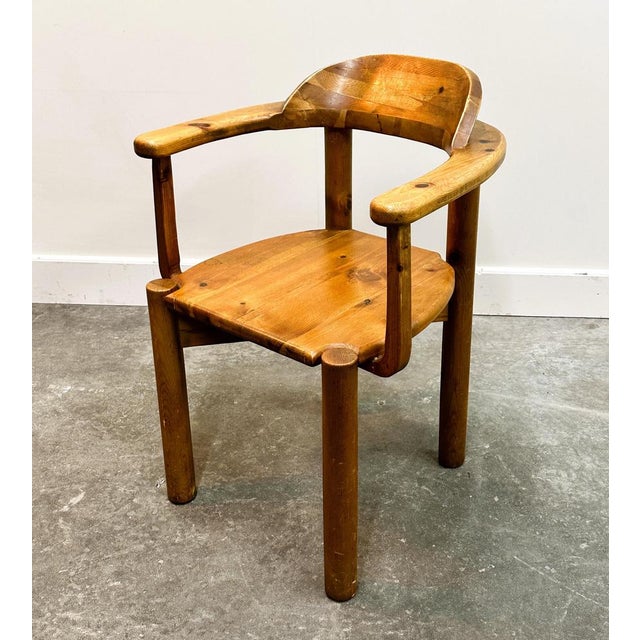 80cm high x 59cm wide x 50cm deep. Seat height: 45cm Unique and rare set from the 1970s by Rudolf Steiner. Brutalist...