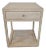 Salvaged Washed Elm Bedside Table / Nightstand For Sale