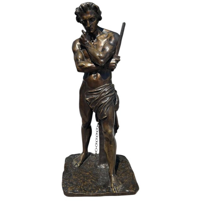 Jean-Jacques Feuchère, Sculpture Depicting Spartacus, 1800s, Bronze For Sale - Image 10 of 10