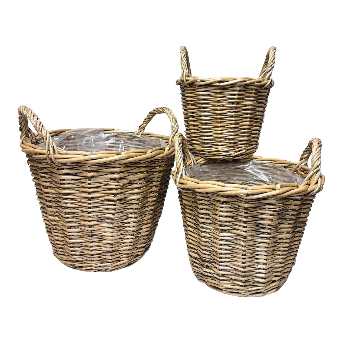 Photo inspiration: Visual Reference: Natural Rattan Storage Basket Set Of Three
