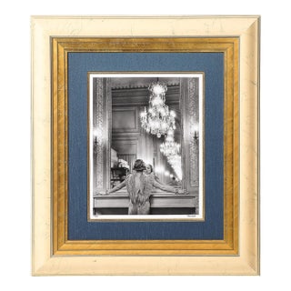 "Molyneux Model, Paris" (Model Looking in a Mirror) Gelatin Silver Print For Sale