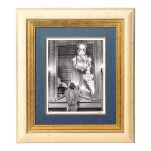 "Molyneux Model, Paris" (Model Looking in a Mirror) Gelatin Silver Print