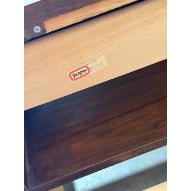 Jesper Teak Queen Platform Bed With Floating Nightstands Danish Mid-Century Modern 1970s For Sale In Los Angeles - Image 6 of 11