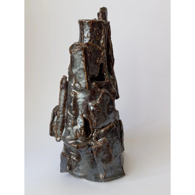 Modernist Sculpture Vase For Sale - Image 4 of 10