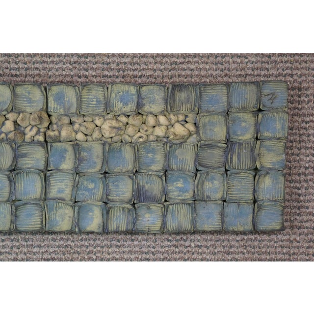 2005 Yelyn Vivoni "Camino Iluminado Ii" Modern Ceramic Tile Hanging Wall Art 43" For Sale - Image 11 of 18