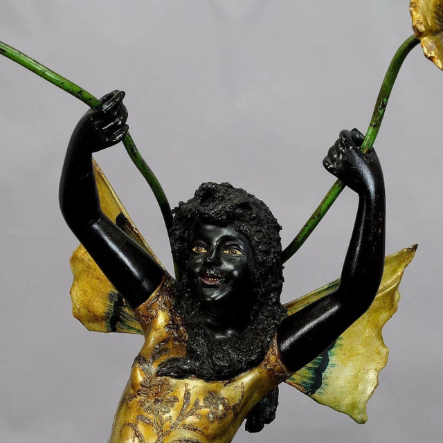 19th Century Venetian Grotto Table with Fairy Tale Elf, 1890s For Sale - Image 5 of 13