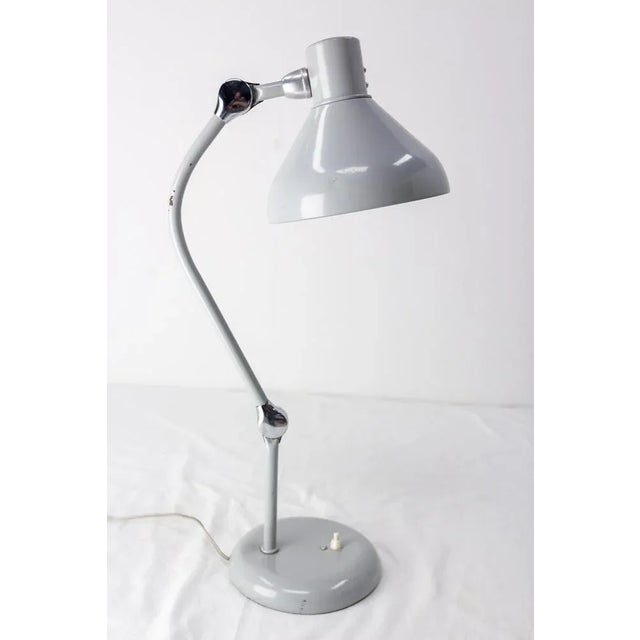 Vintage Steel Jumo GS1 Table Lamp by Charlotte Perriand, 1950s For Sale - Image 4 of 9