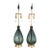 Vintage Pair of Smoked Glass Teardrop Lamps by Blenko For Sale
