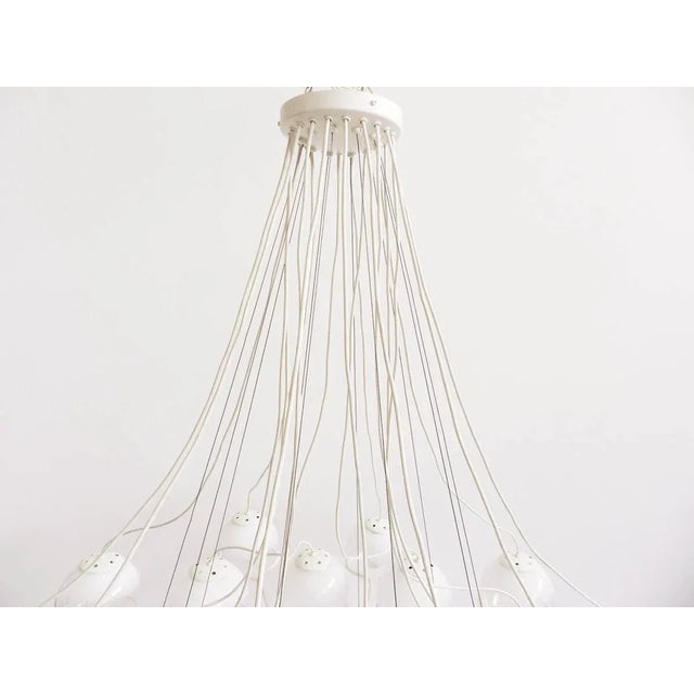 Industrial Large Italian Modern Chandelier, 1960s For Sale - Image 3 of 7