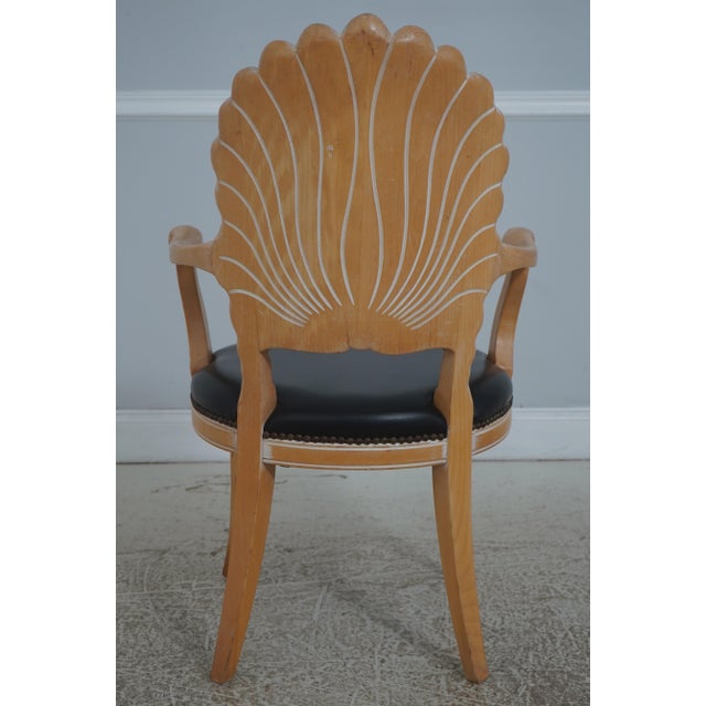 Set of 6 Italian Grotto Style Shell Back Dining Room Chairs For Sale - Image 4 of 18