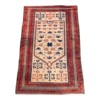 Turkish Baluch Wool Rug, 5' 8" X 3' 4" For Sale