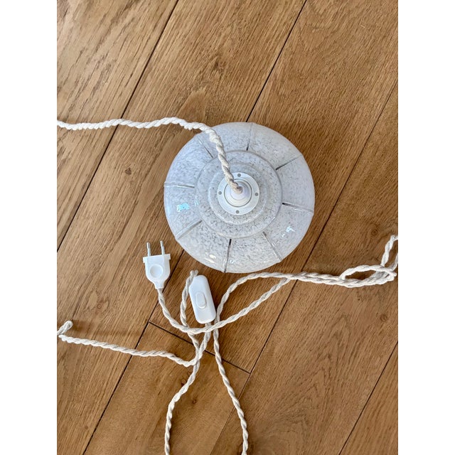 Vintage Speckled Globes Portable Glass Lamps, 1970, Set of 3 For Sale - Image 3 of 6