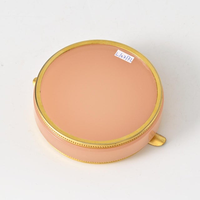 Italian Pink Opaline Glass Ashtray by Vincenzo Nason, 1960s For Sale - Image 6 of 8