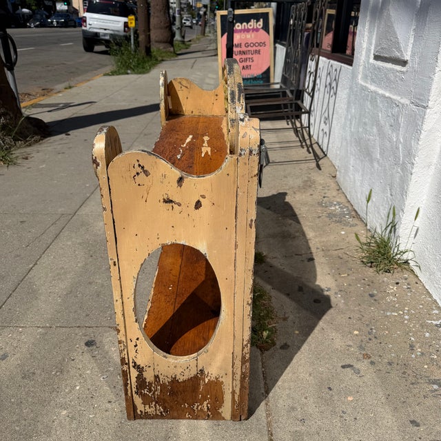 Tan Antique Italian Floral Wooden Shelving For Sale - Image 8 of 13