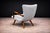 Off-white Armchair in Caviuna Wood & Boucle, Giuseppe Scapinelli, 1950s - Lot 811 For Sale - Image 8 of 16