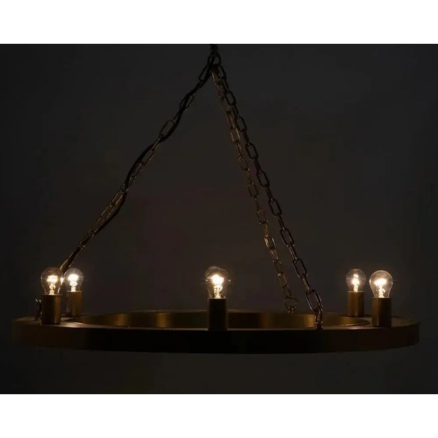 Not Yet Made - Made To Order NOIR Ciro Chandelier, Metal with Brass Finish For Sale - Image 5 of 5