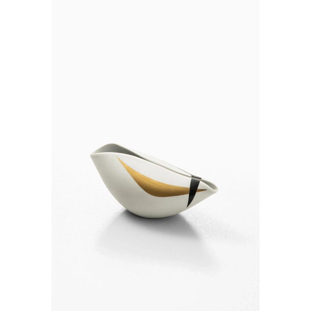 Ceramic vase model Unfold designed by Stig Lindberg. Produced by Gustavsberg in Sweden. This piece is attributed to the...
