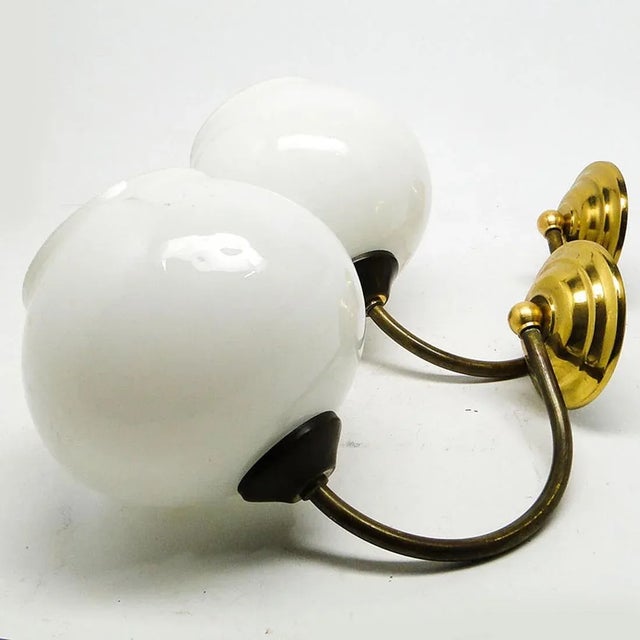 1950s Art Deco Style Wall Lamps, Poland, 1950s, Set of 2 For Sale - Image 5 of 7