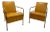 Pair of 1990s Gunilla Allard Attributed Leather and Chrome Cinema Chairs For Sale