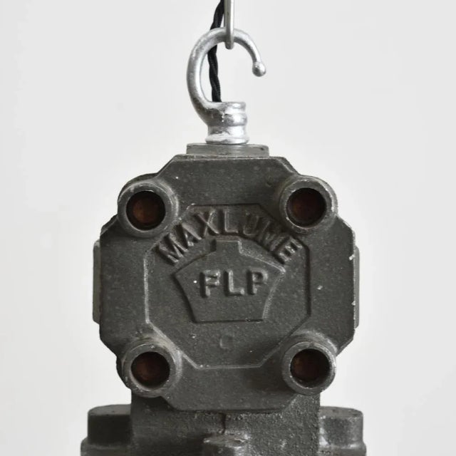 Industrial Antique Industrial Maxlume Pendant Light, 1940s For Sale - Image 3 of 8