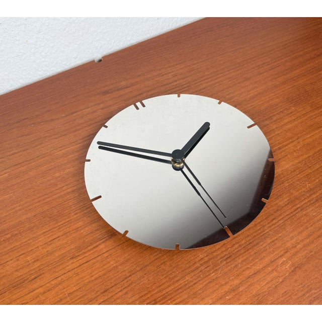 Postmodern German Chrome Wall Clock from Junghans, 1980s For Sale - Image 15 of 18