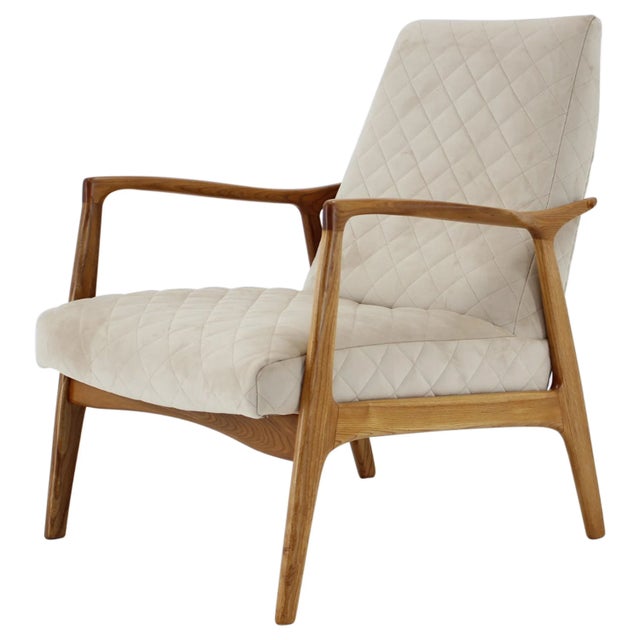 Organic Oak Armchair, Czechoslovakia, 1970s For Sale - Image 9 of 9