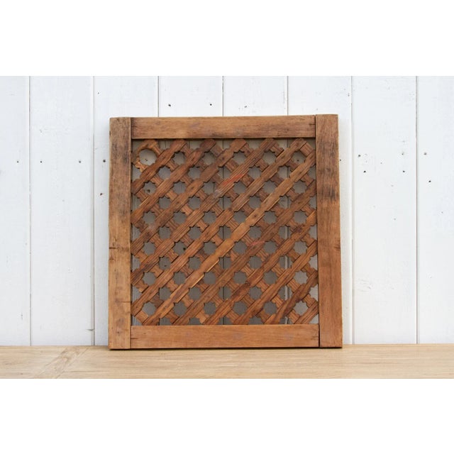 Brown Vintage Bleached Wood Star Panel For Sale - Image 8 of 10