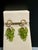 Natural Peridot Briolette and Diamond Hanging Earrings 18 Karat Yellow Gold For Sale In New York - Image 6 of 18
