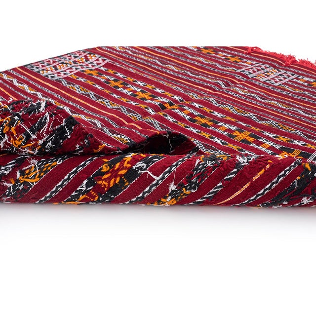Moroccan Flatweave Wool Rug by Azele Studio For Sale - Image 6 of 10