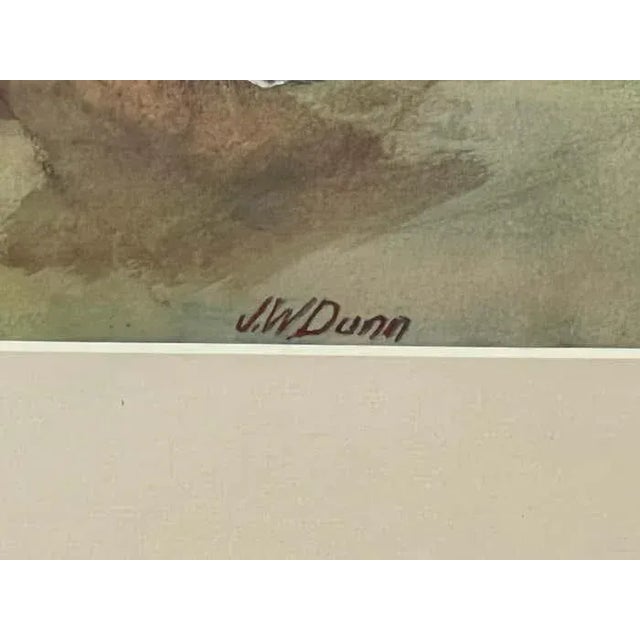 A Polo Match, Framed Watercolour by John W. Dunn- 1932 For Sale - Image 9 of 10