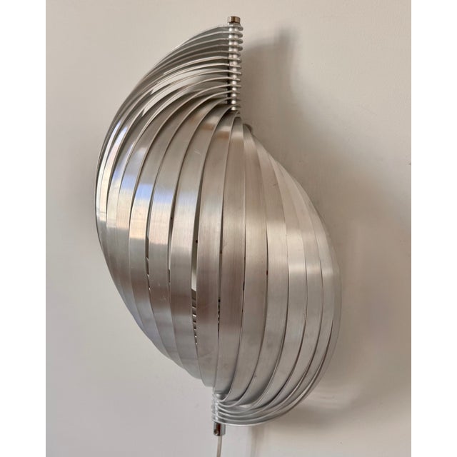 1970s Vintage Metal Wall Lights by Henri Mathieu, France, 1970, Set of 2 For Sale - Image 5 of 9