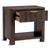 Fluted Coco Brown Wood Nightstand For Sale - Image 4 of 6