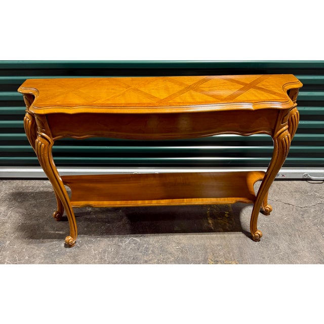 Mid 20th Century Louis XV French Provincial Console Table For Sale - Image 6 of 11