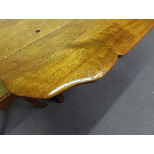 Large Rock Maple Dining Table With Chairs Set