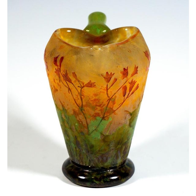 Art Nouveau Rain of Fire Vase with Coralbell Decor from Daum Nancy, France, 1900 For Sale - Image 3 of 8