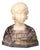 Gustave Van Vaerenbergh, Bust of a Young Girl, 1900s, Alabaster and Marble Sculpture For Sale