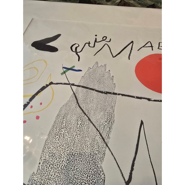 Vintage Mid Century Modern Signed Miro Lithograph For Sale - Image 9 of 12