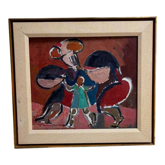 1970s Robert Weimerskirch Painting, Framed For Sale