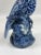 20th Century Large Blue and White Hand Painted Chinoiserie Bird For Sale - Image 9 of 10