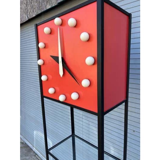 Mid-Century Modern Frederic Weinberg Grandfather Clock /Display Stand For Sale - Image 3 of 8