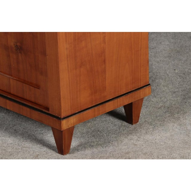 Light Yellow Small Biedermeier Half Cabinet in Cherrywood, 1820s For Sale - Image 8 of 18