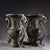 Chinese Pair of Chinese Archaistic Bronze Vases With Dragon Handles For Sale - Image 3 of 10