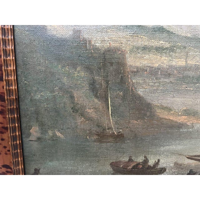 Seascape and Mountain Landscape, 19th Century, Oil on Canvas, Framed For Sale - Image 4 of 16