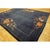 1920s Navy Field Floral Antique Chinese Art Deco Carpet 9' X 11'4" Knotted Rug For Sale - Image 4 of 9