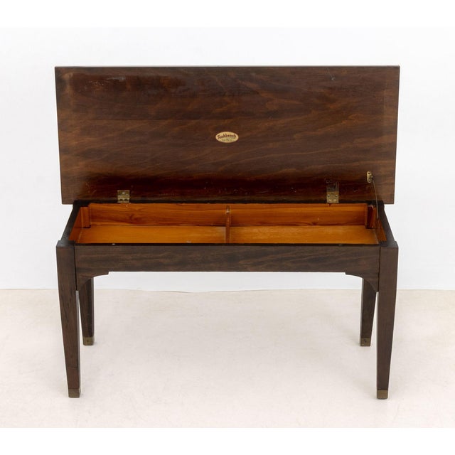 Mid-Century Modern Tonkbench Wood Piano Bench, Circa 1940 For Sale - Image 10 of 10