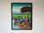 Folk Art Vintage Barnes Folk Art Market Scene Oil on Canvas Painting – Framed For Sale - Image 3 of 14