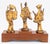 Wood James Mont Style Gilt Metal Figural Sculptures, 3 For Sale - Image 7 of 7